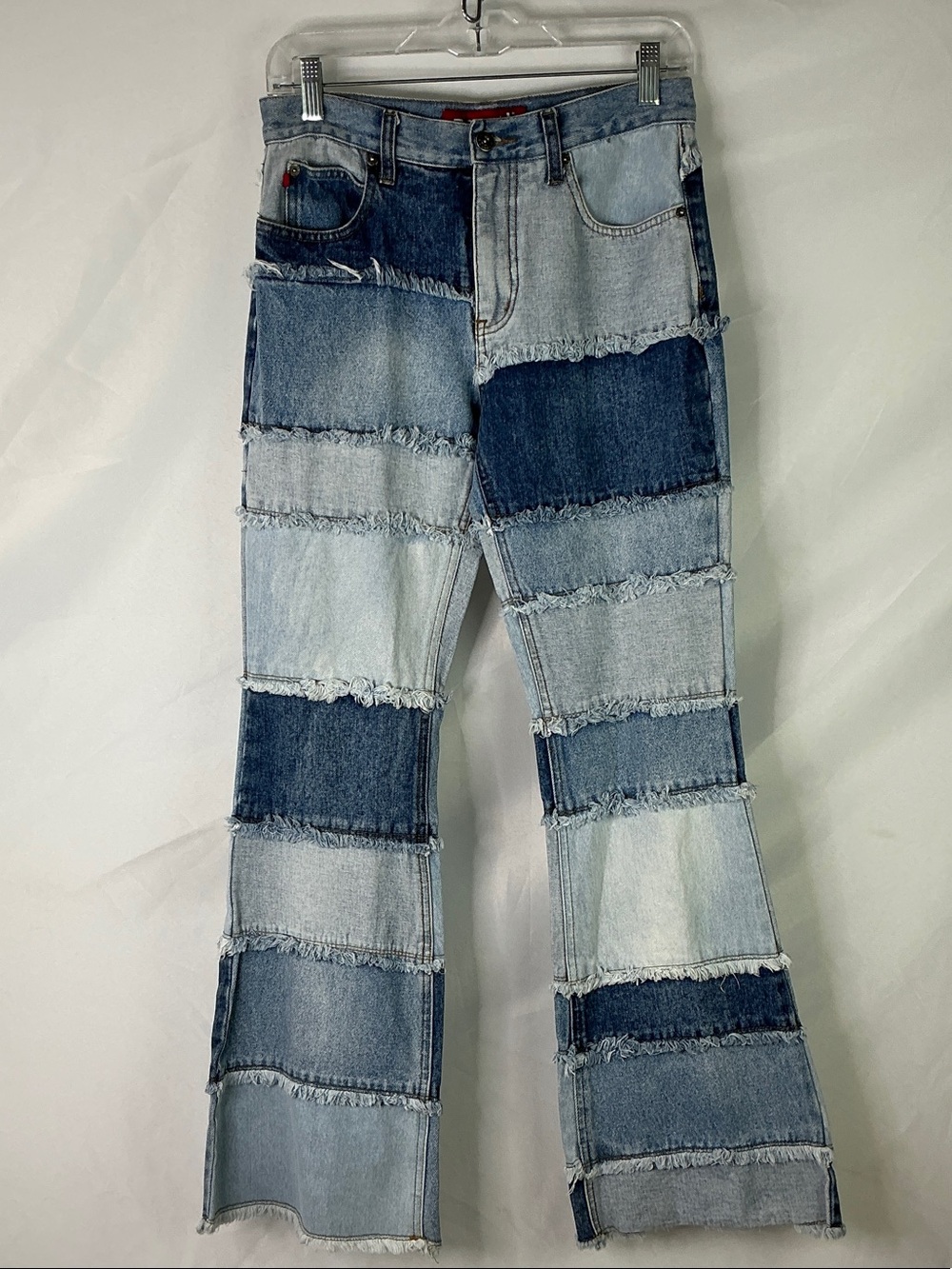 Zana Di 90's Vintage Patchwork Blues Denim Flare Jeans Women's Size 5